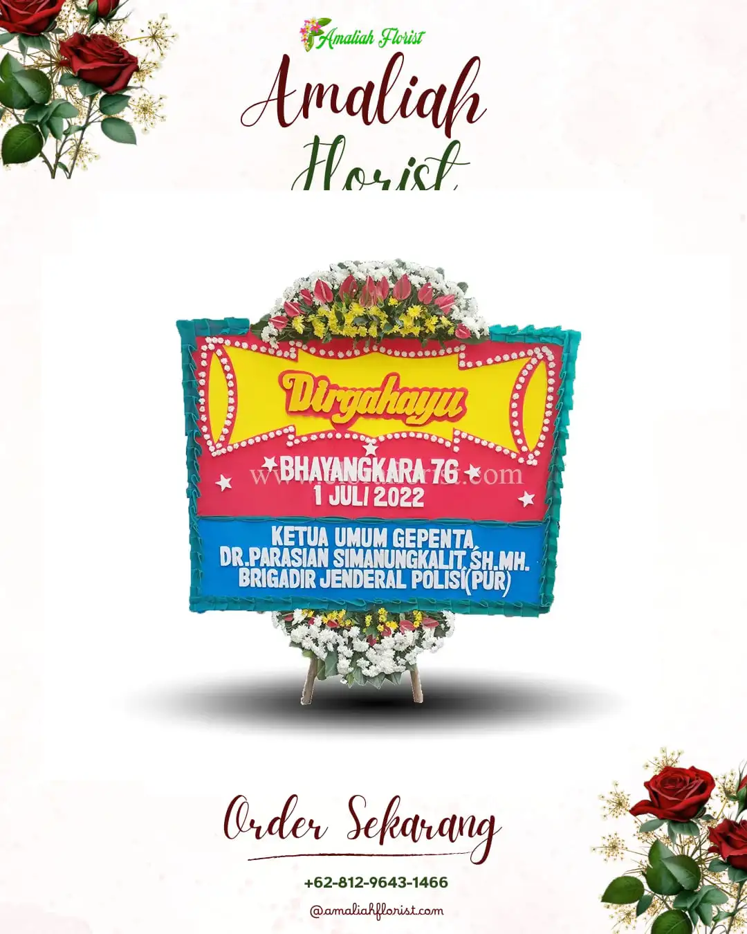 Papan Bunga HUT Ulang Tahun Sragen